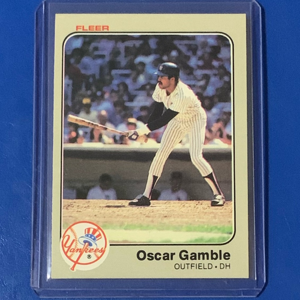 Oscar Gamble #380 1983 Fleer Baseball Trading Card